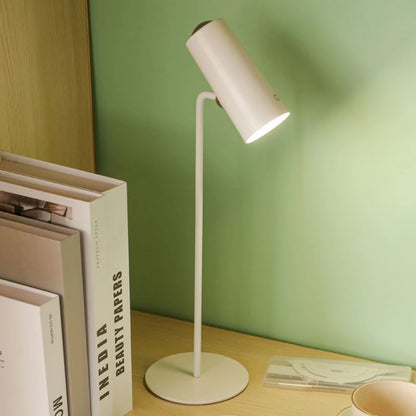 LED Desk Lamp for Study, Eye Protection, USB Rechargeable, Touch Dimming, Reading Light, Bedside Table Lamp