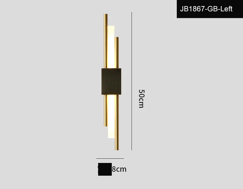 Copper Glow: LED Wall Sconce